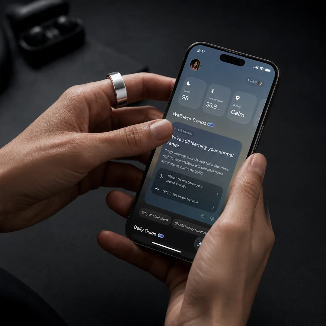 Ring Air data shown in the SoMind app