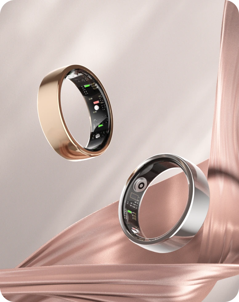 Gold and silver Femometer Ring Air